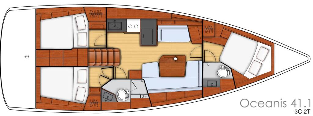 Sailing yacht Oceanis 41.1 Luxa